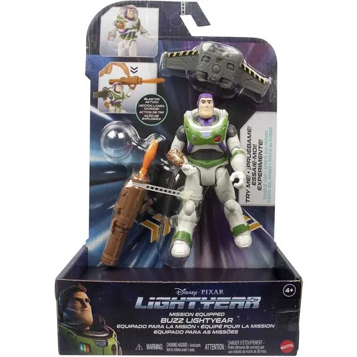 Disney Pixar Buzz Lightyear equipaggiato per la missione