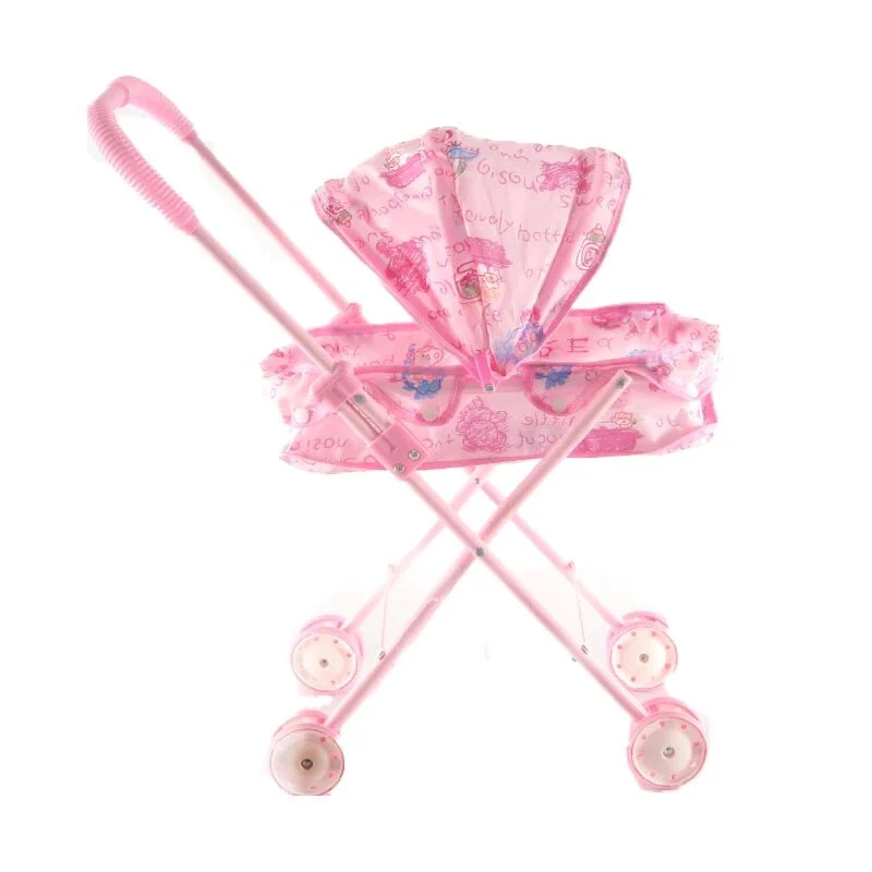 Passeggino Reborn Stampe Rosa