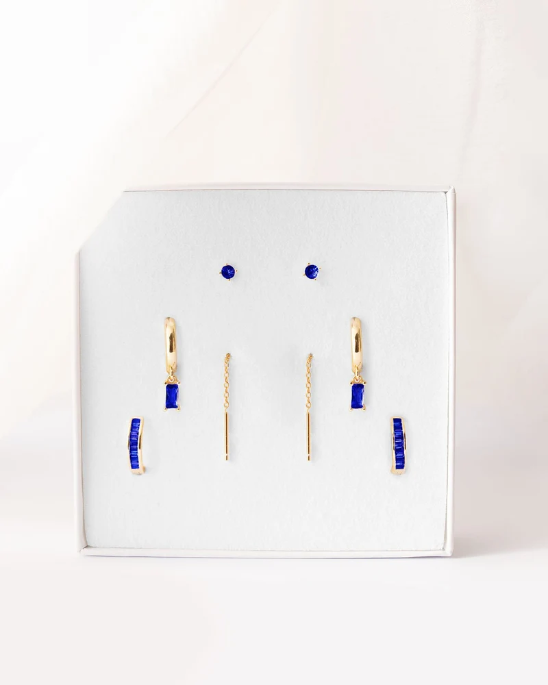 Set Blu Placcato Oro
