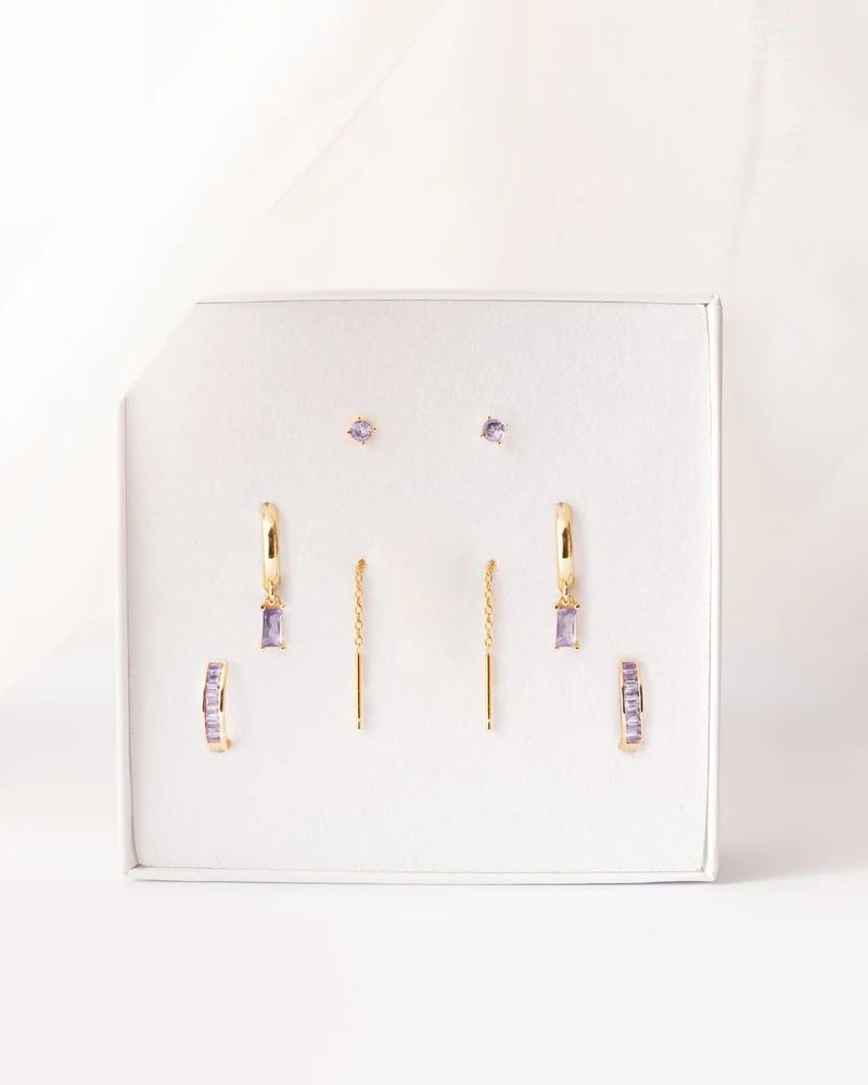 Set Lilla Placcato Oro