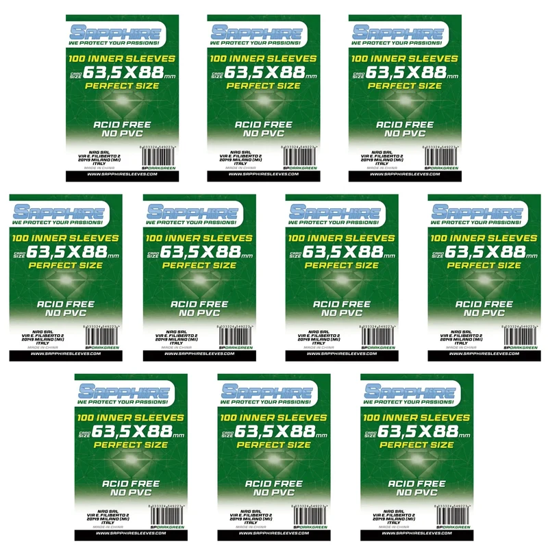 10 Pack Bustine Sapphire Perfect Size – DARK GREEN