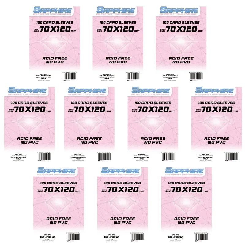 10 Pack Bustine Sapphire 70×120 mm – Rosa