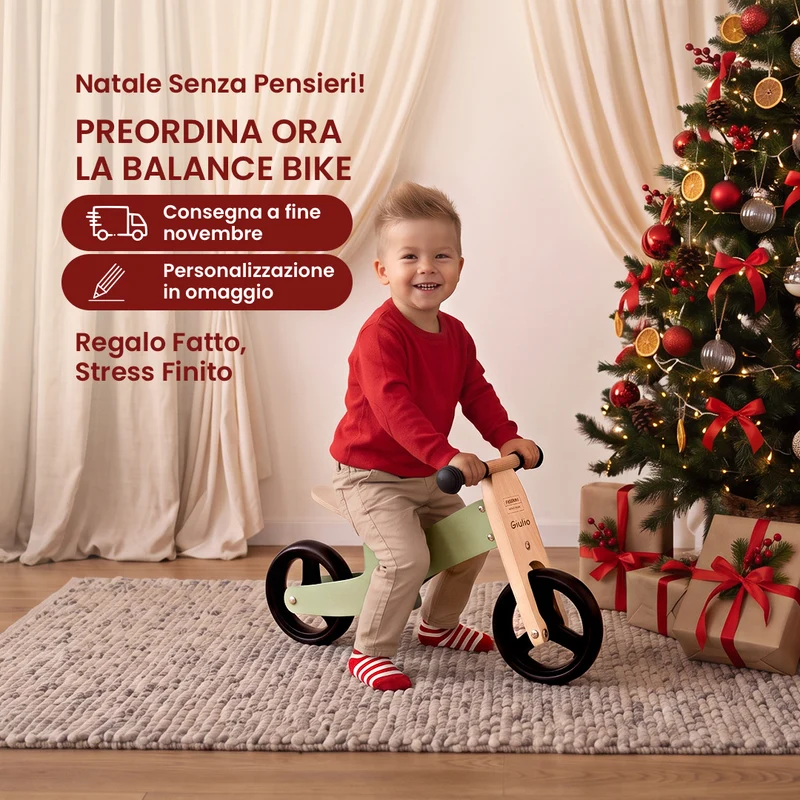 Triciclo & Balance Bike 2 in 1 - Offerta Natalizia con Incisione Gratuita