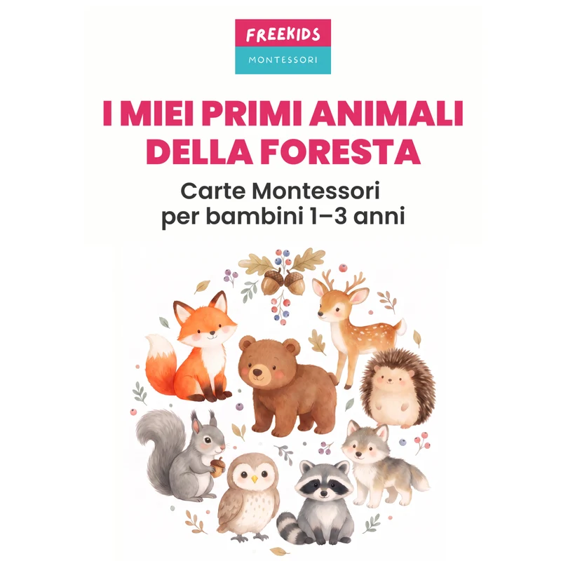 Carte Montessori Animali Della Foresta