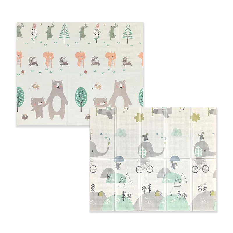Maxi Tappeto Gioco Bambini Pieghevole Double Face