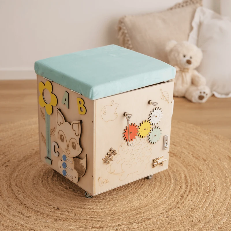Baule Montessori Multi Attività Panca Porta Giochi