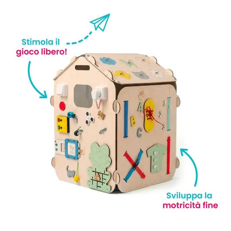Maxi Casetta Montessori Multi Attività Happy Home