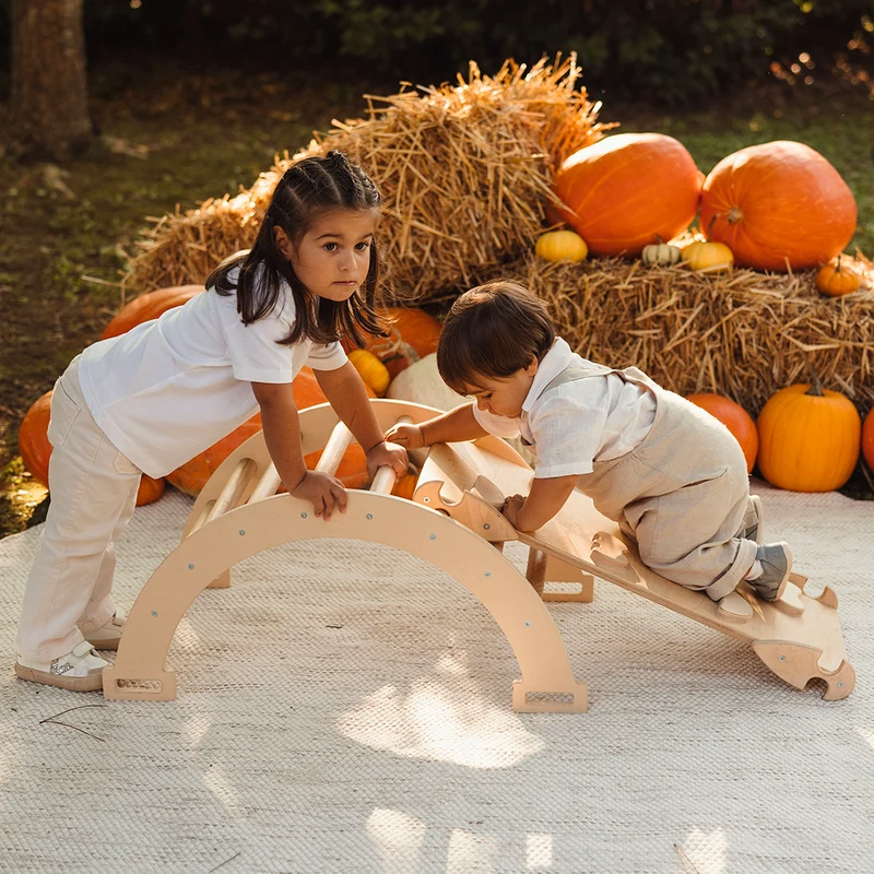 Arco Dondolo Montessori con Cuscino e Rampa
