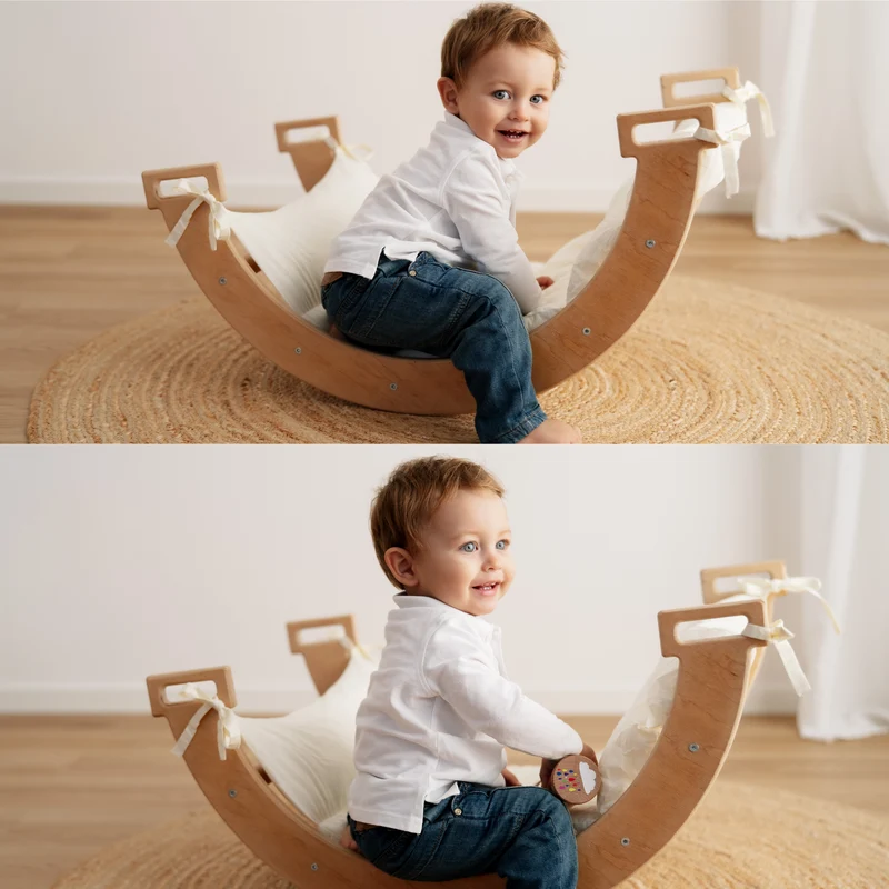 Arco Dondolo Montessori con Cuscino e Rampa
