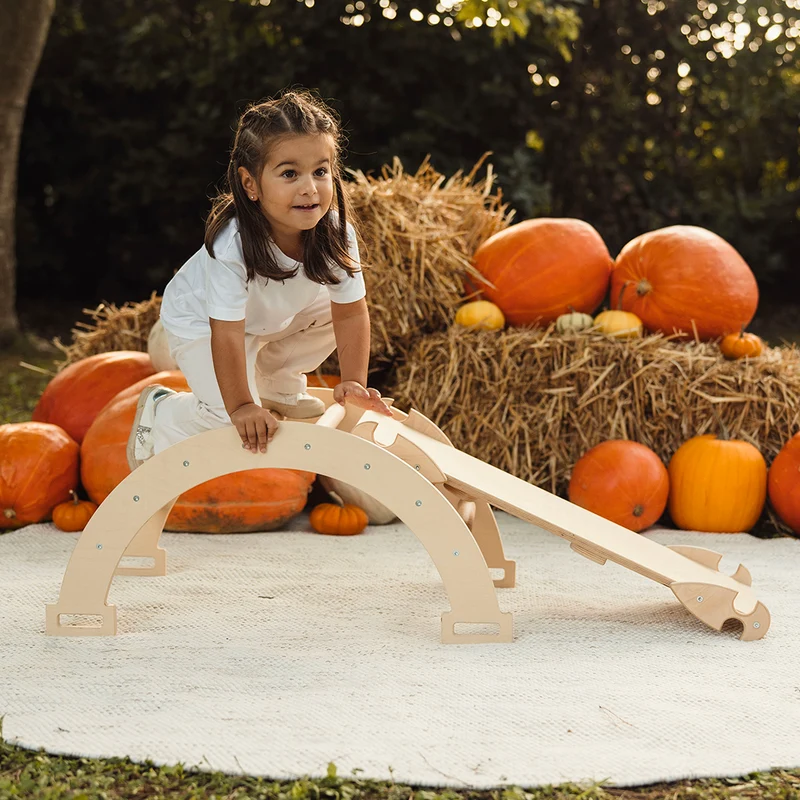 Arco Dondolo Montessori con Cuscino e Rampa