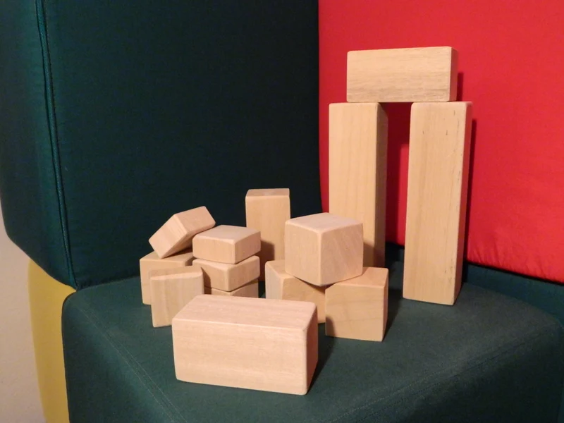 Cubi e parallelepipedi in legno - confezione da 20pz