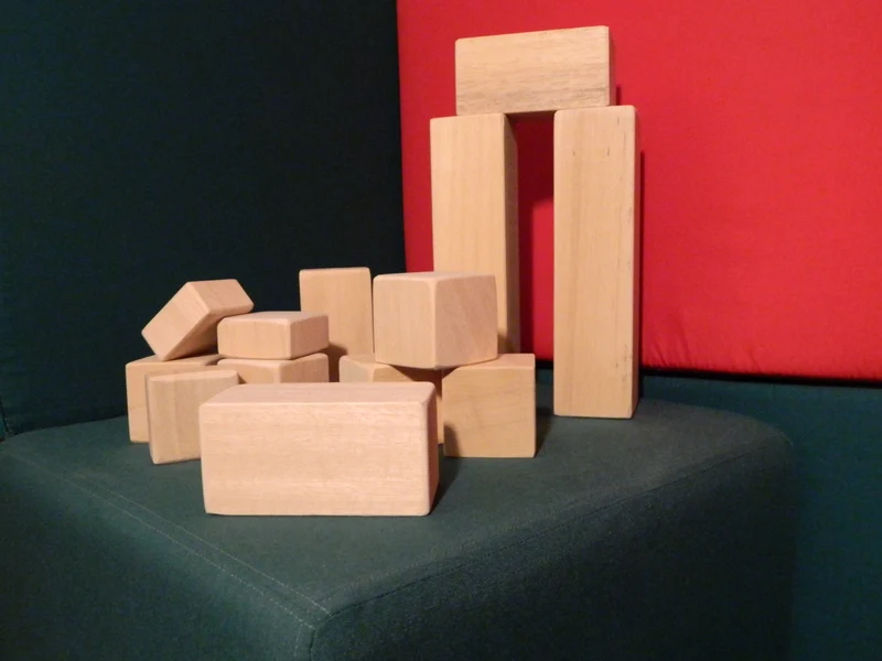 Cubi e parallelepipedi in legno - confezione da 20pz