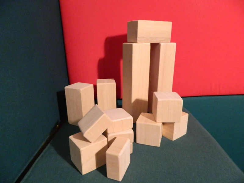 Cubi e parallelepipedi in legno - confezione da 20pz