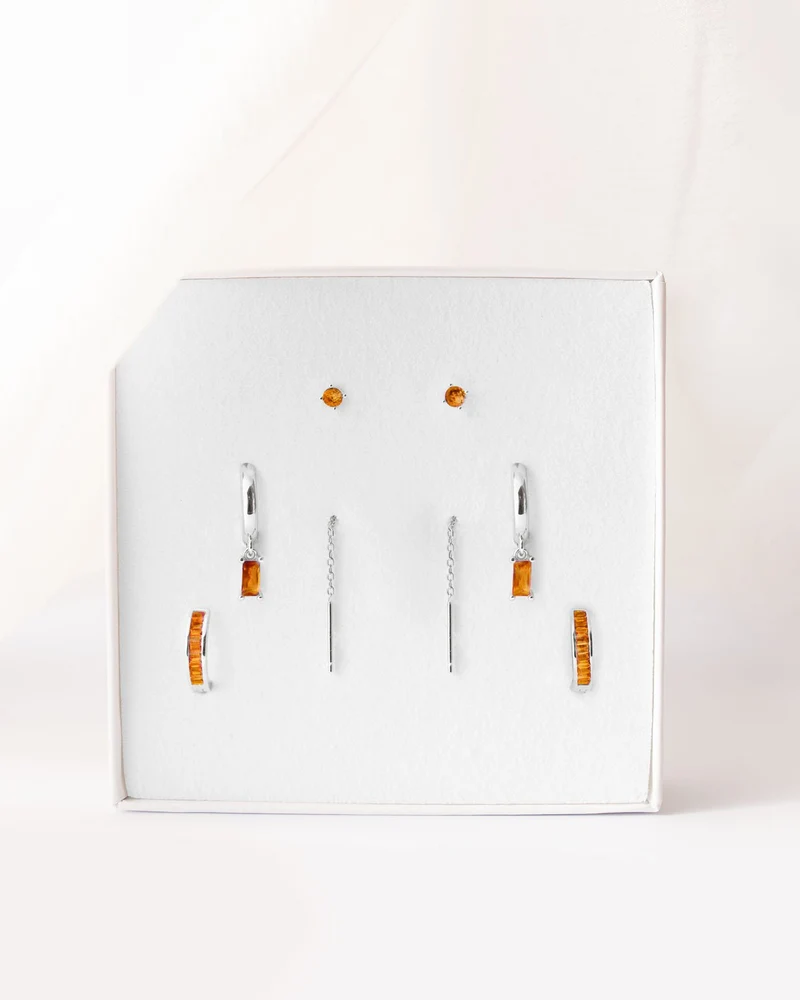 Set Arancione Argento