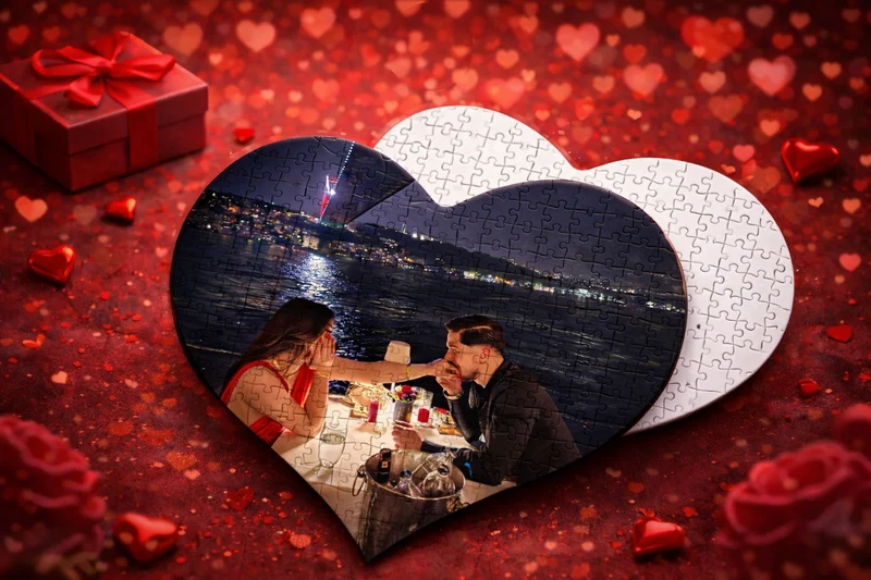 Puzzle a Cuore A4 119 tasselli