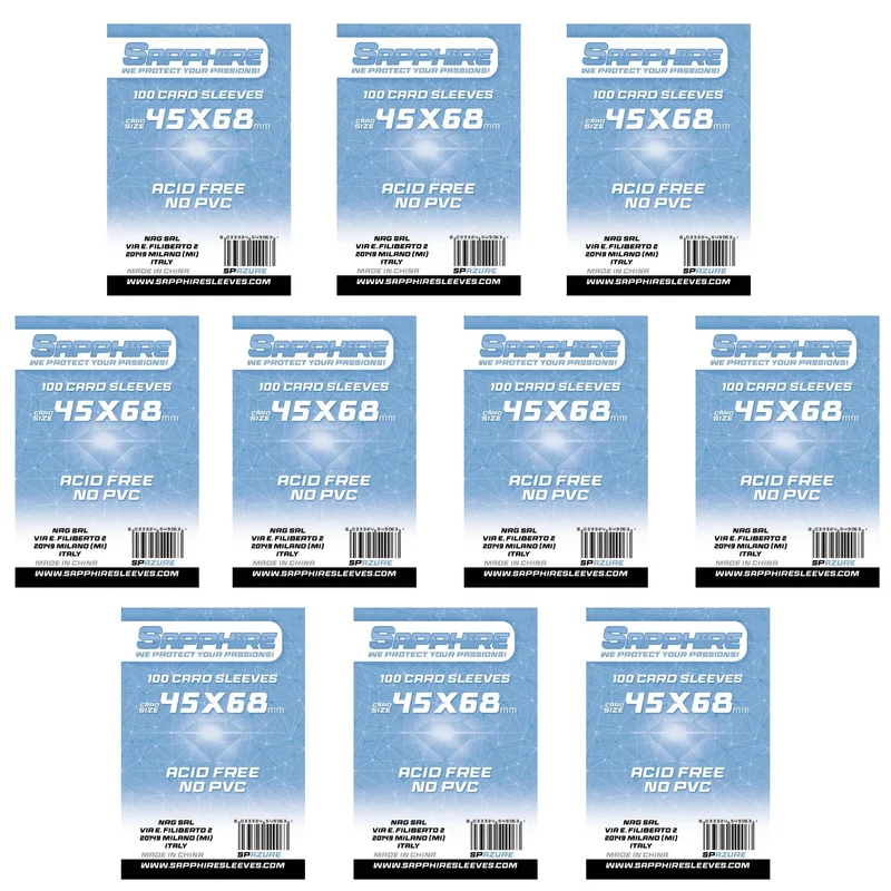 10 pack Bustine Sapphire Mini Euro 45×68 mm – Azure