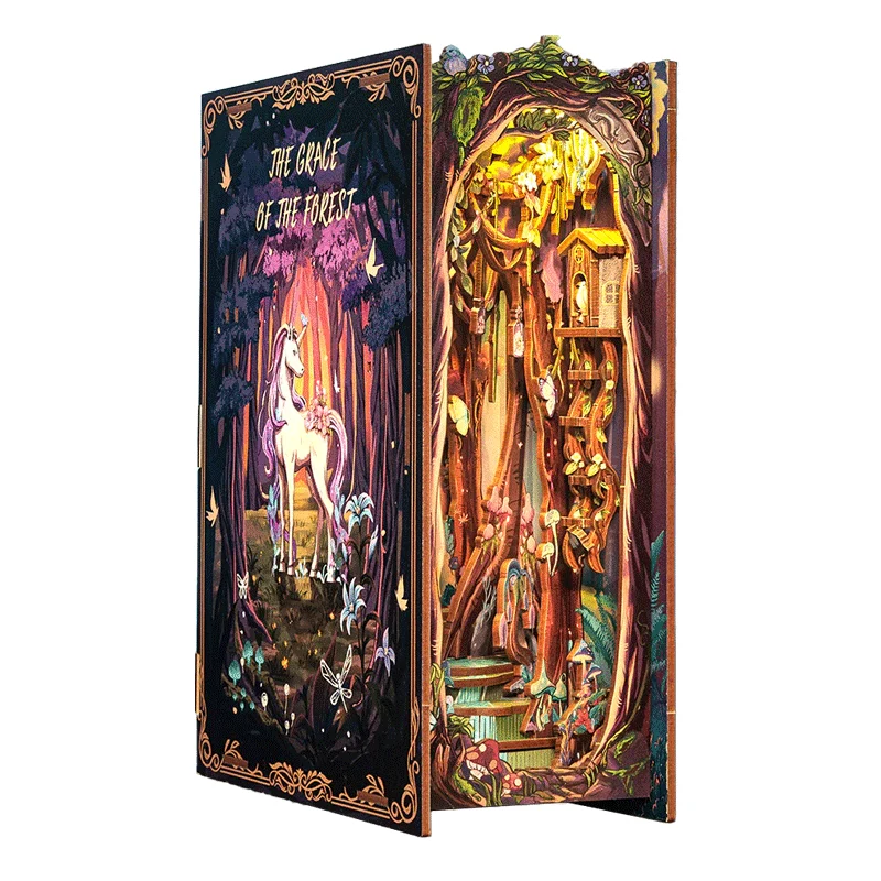 Puzzle 3D The Grace of Forest Book Nook Kit CuteBee