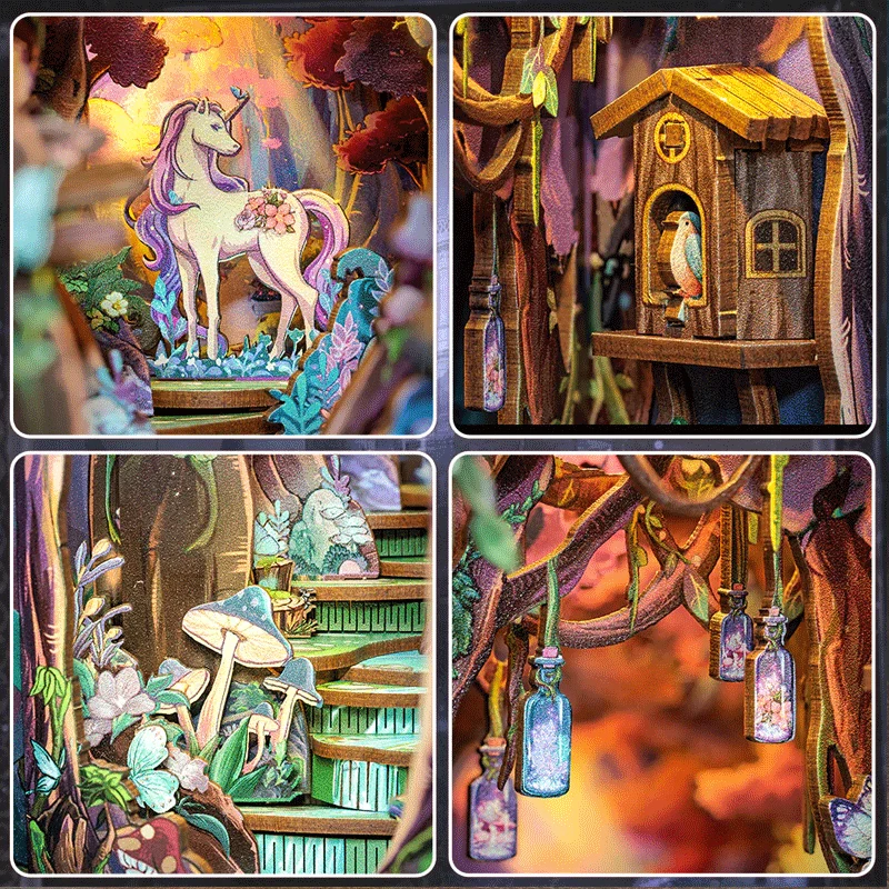 Puzzle 3D The Grace of Forest Book Nook Kit CuteBee