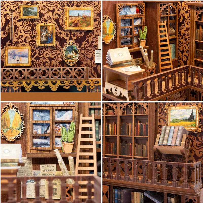 Puzzle 3D Eternal Bookstore Book Nook Kit CuteBee