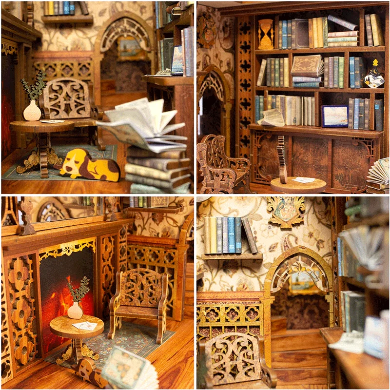 Puzzle 3D Eternal Bookstore Book Nook Kit CuteBee