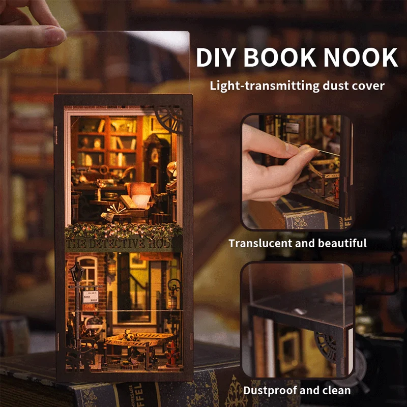 Puzzle 3D Rose Detective Agency Book Nook Kit CuteBee