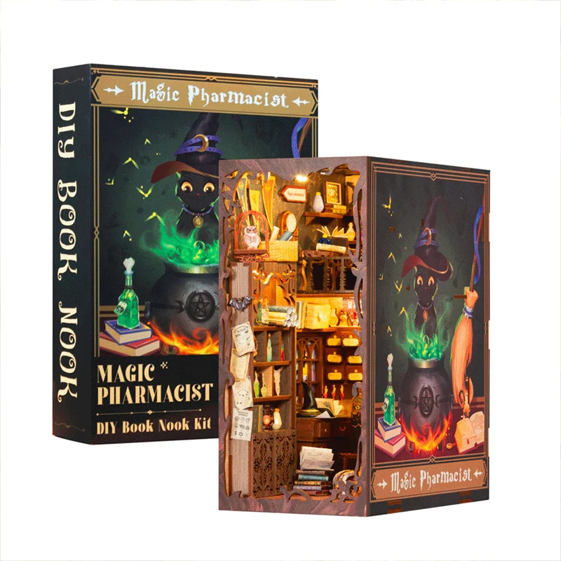 Puzzle 3D Magic Pharmacist Book Nook Kit CuteBee