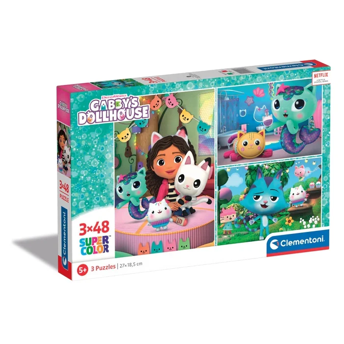 Puzzle Gabby'S Dollhouse 3X48 Pz