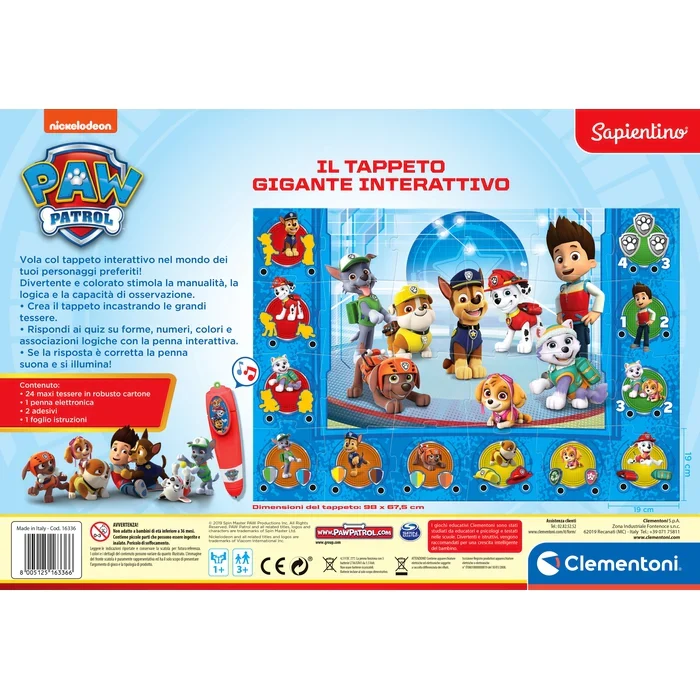 Tappeto Gigante Interattivo Paw Patrol