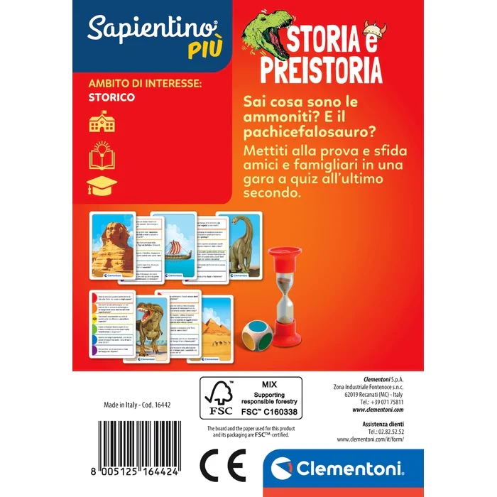 Sapientino Piu - Carte Storia E Preistoria