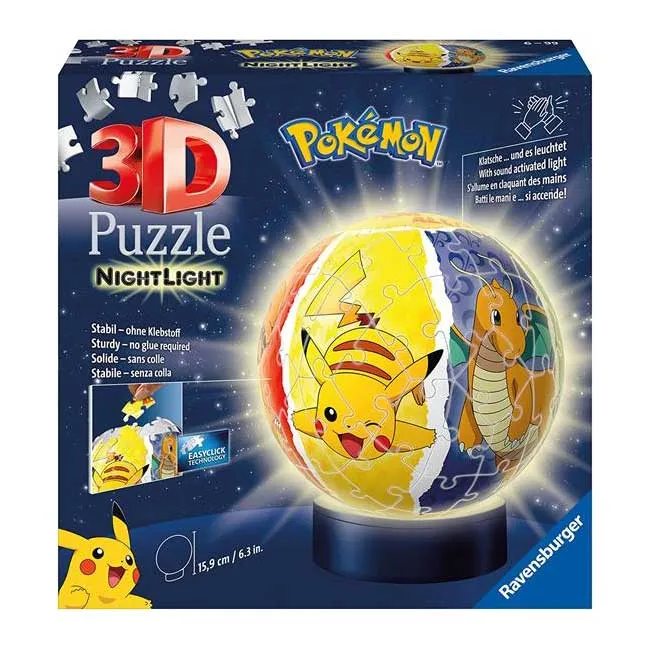 Puzzle 3D Nightlamp Pokemon