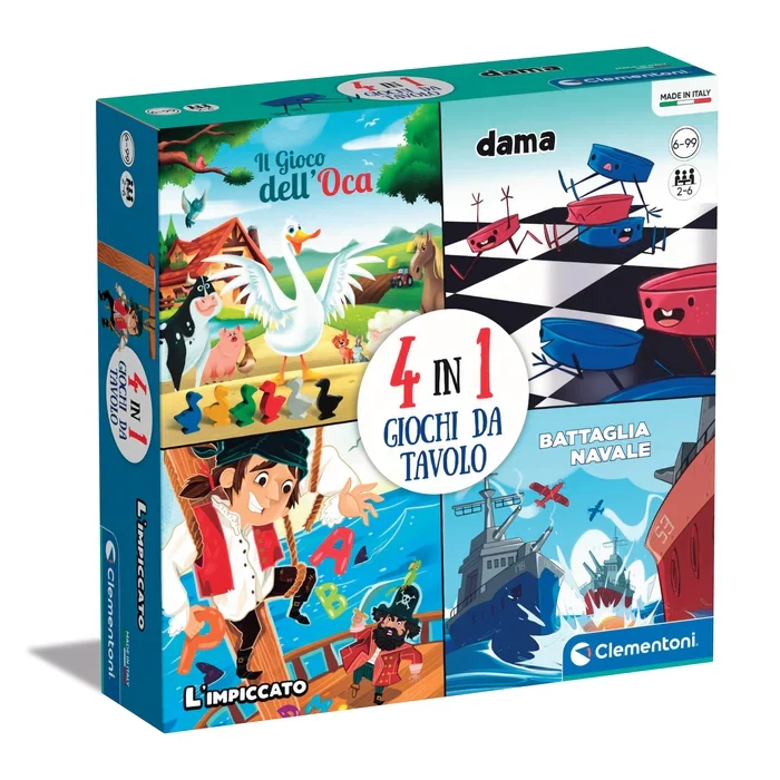 4 In 1 Giochi Da Tavolo