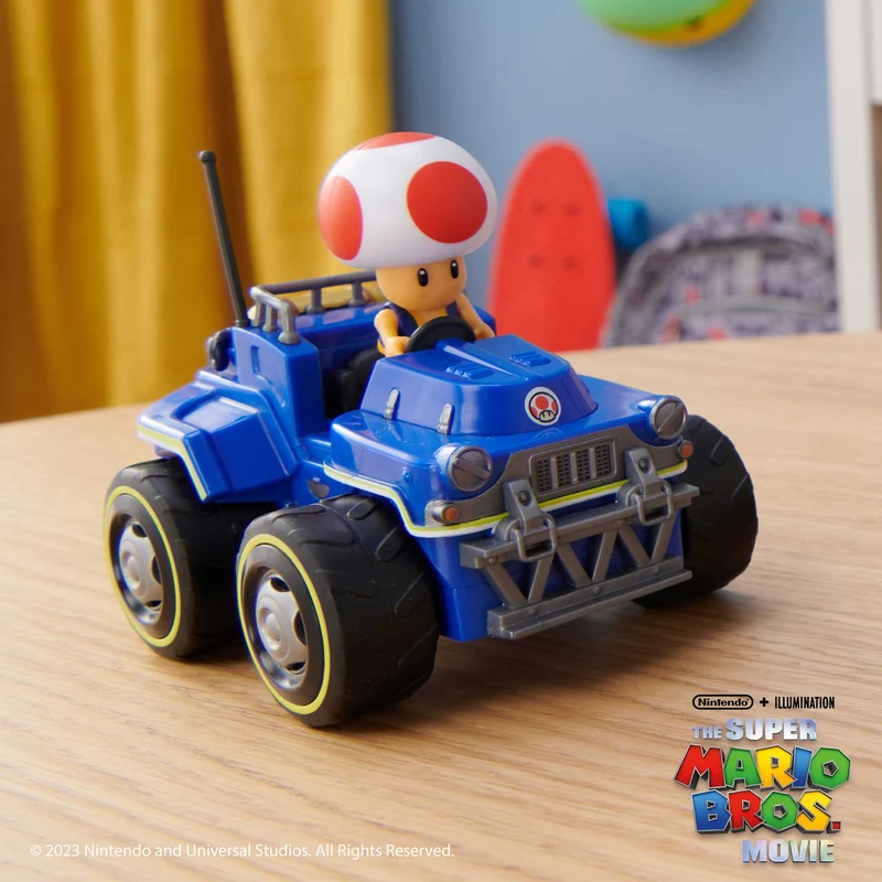 Super Mario Movie personaggi 6 cm con Kart - Toad