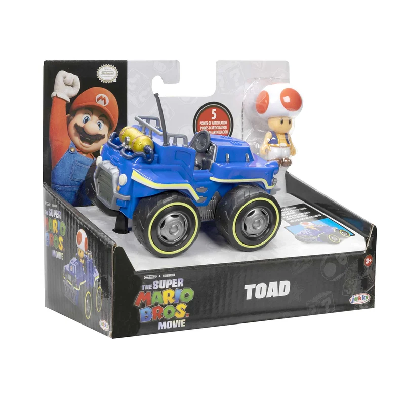 Super Mario Movie personaggi 6 cm con Kart - Toad