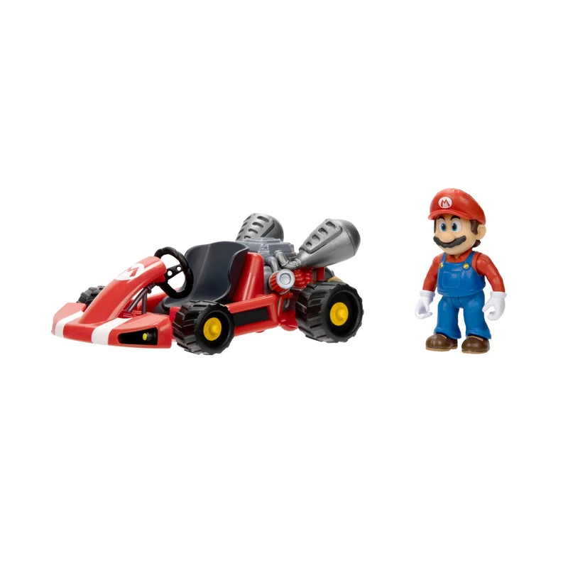 Super Mario Movie personaggi 6 cm con Kart - Mario