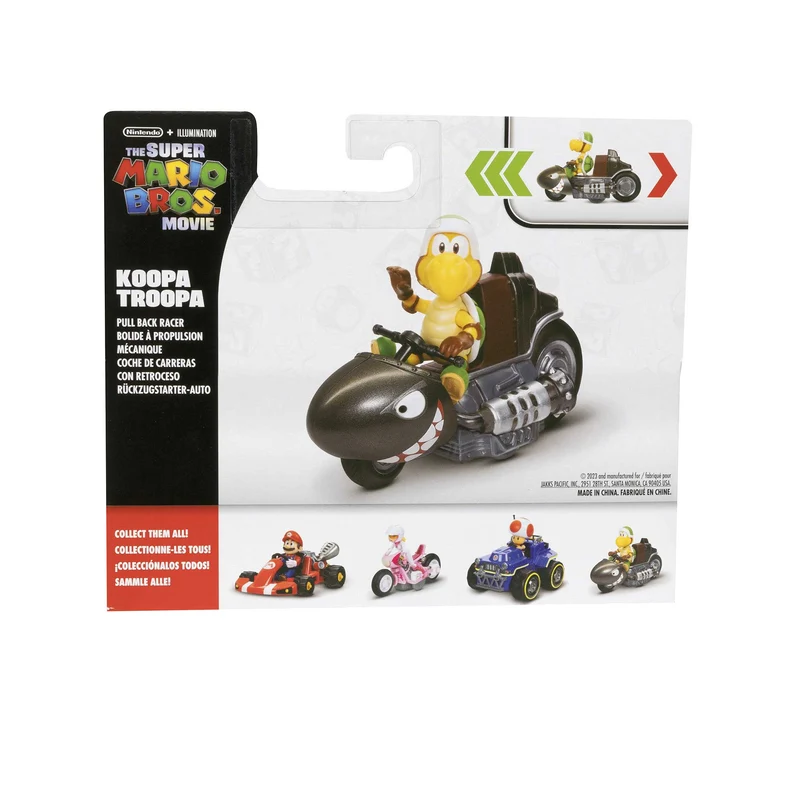 Super Mario Movie personaggi 6 cm con Kart - Koopa ParaTroopa
