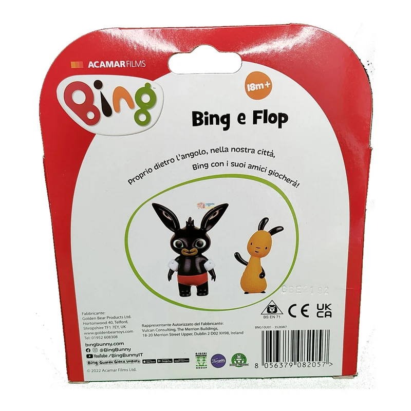 Bing - Coppia Personaggi Bing + Flop Piscina