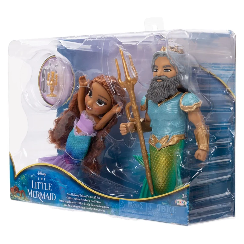 La Sirenetta Movie bambole Petite 15 cm Ariel e Tritone set