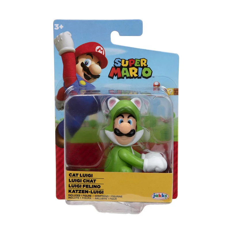 Nintendo Super Mario personaggi articolati 6 cm - Cat Luigi