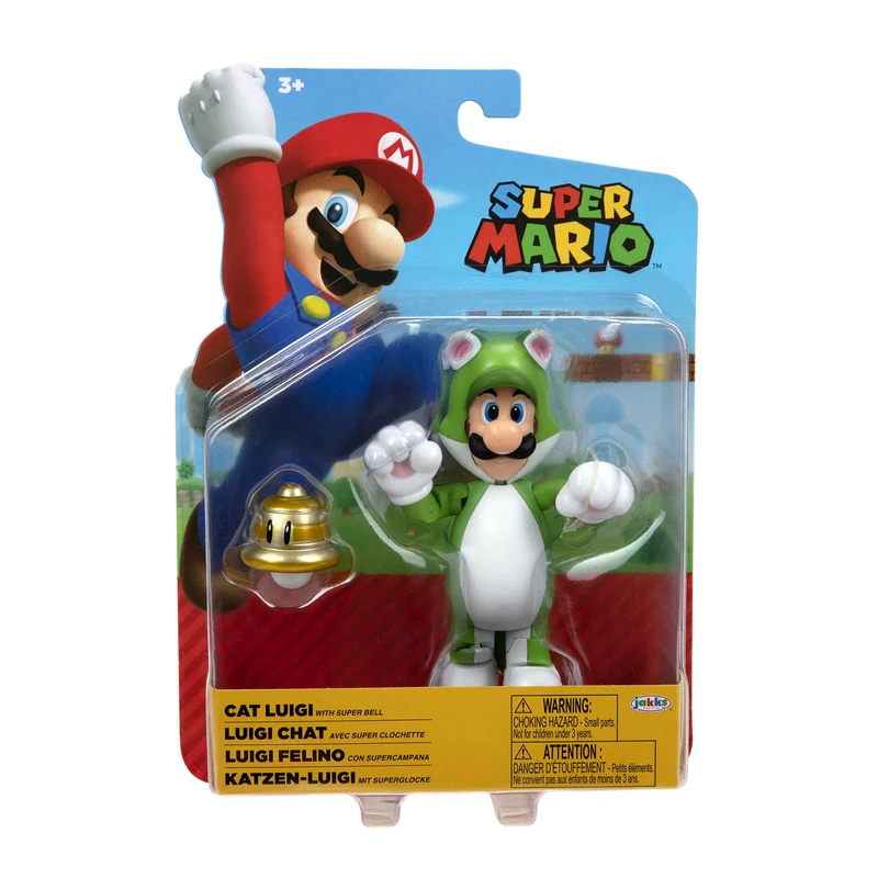 Nintendo Super Mario personaggi articolati 10 cm - Cat Luigi