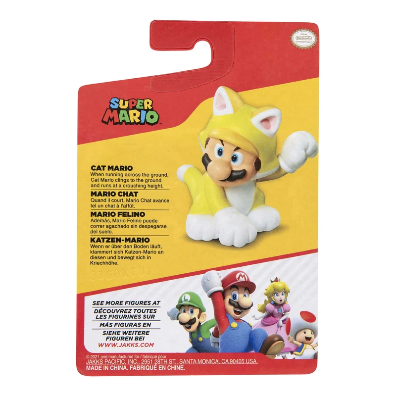 Nintendo Super Mario personaggi articolati 6 cm - Cat Mario