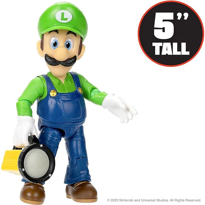Super Mario Movie action figures 13 cm con accessorio - Luigi