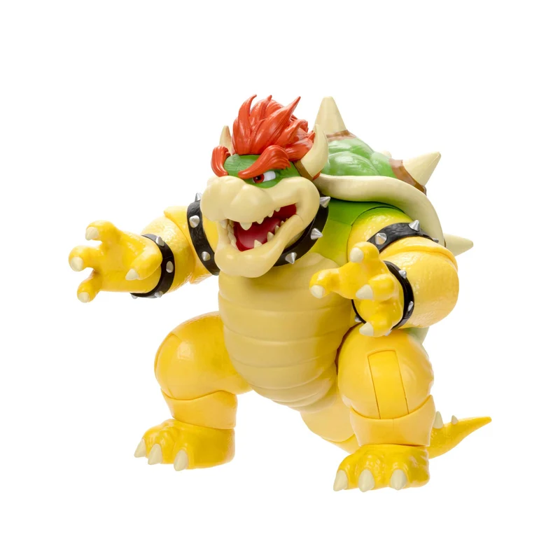Super Mario Movie action figure di Bowser 18 cm sputafuoco