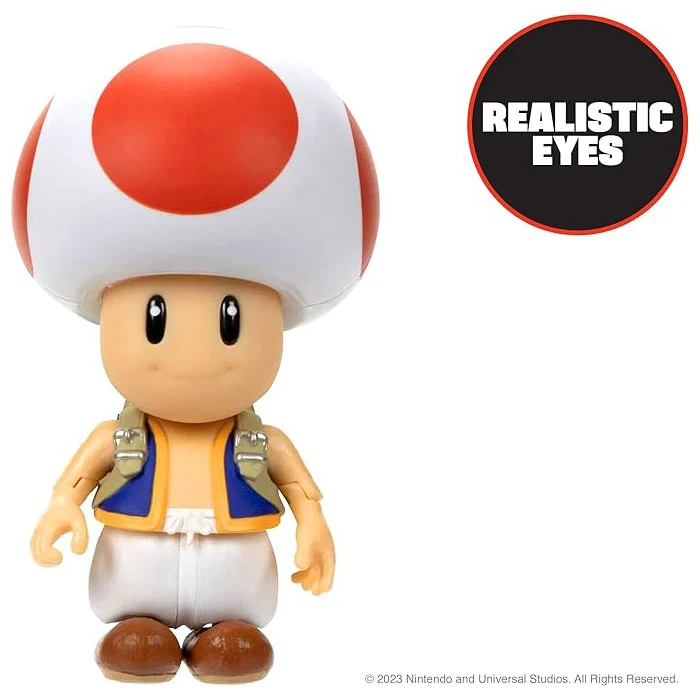 Super Mario Movie action figures 13 cm con accessorio - Toad