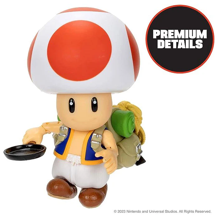 Super Mario Movie action figures 13 cm con accessorio - Toad
