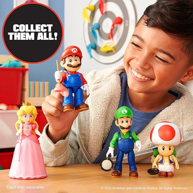 Super Mario Movie action figures 13 cm con accessorio - Toad