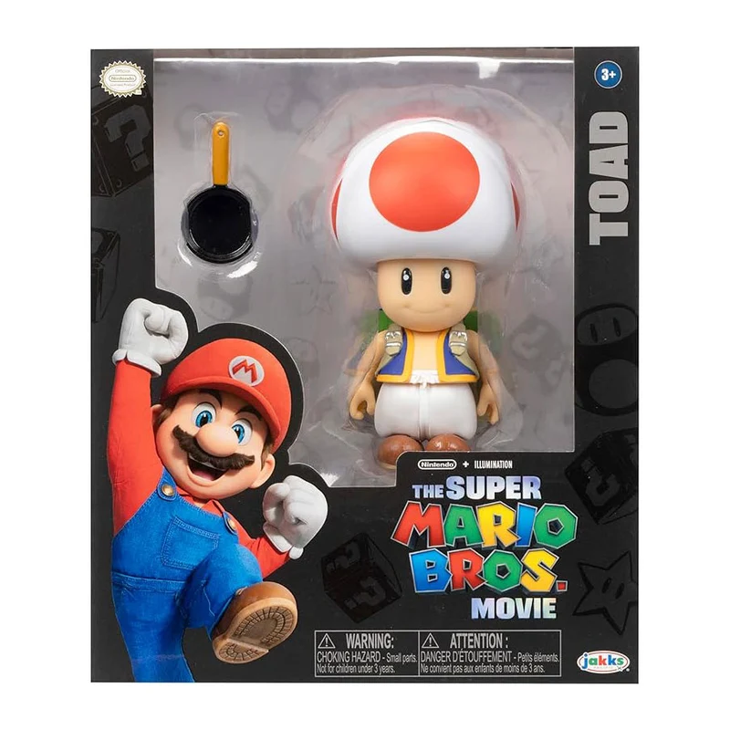 Super Mario Movie action figures 13 cm con accessorio - Toad