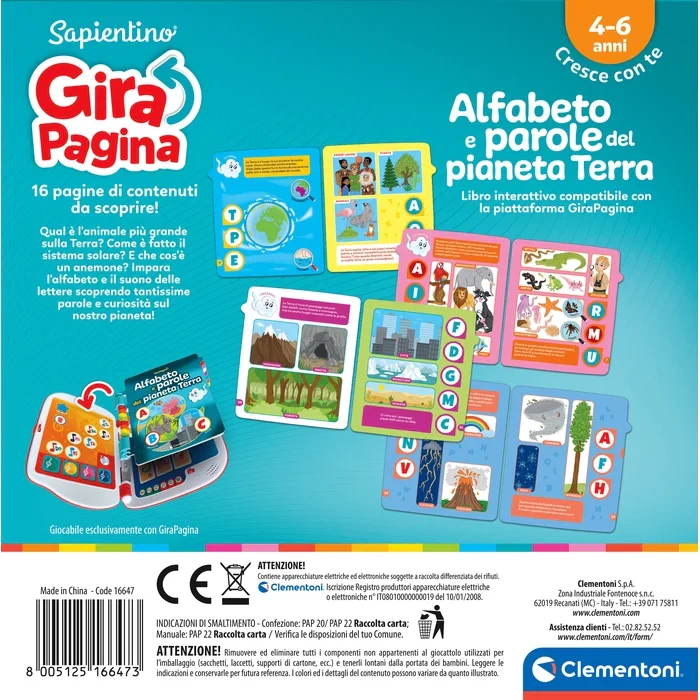 Sapientino GiraPagina - Alfabeto e Parole del Pianeta Terra