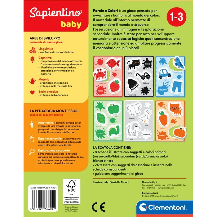 Sapientino Baby Montessori - Parole e Colori