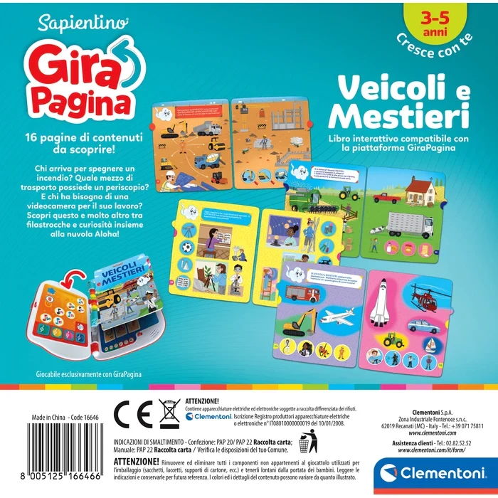 Sapientino GiraPagina - Veicoli e Mestieri
