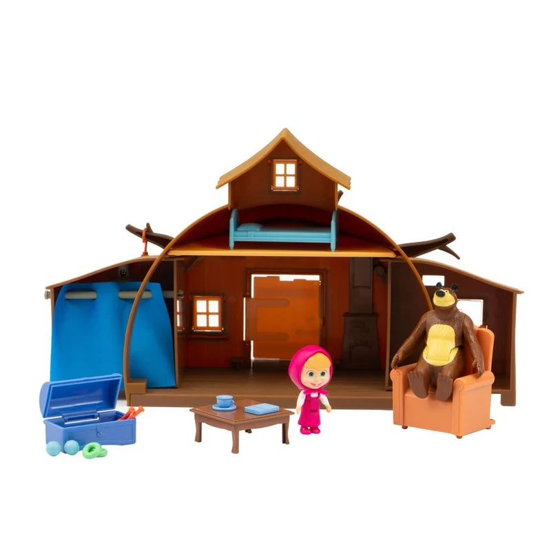 Masha playset casa con 2 personaggi